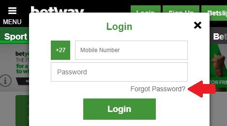 betway password reset token